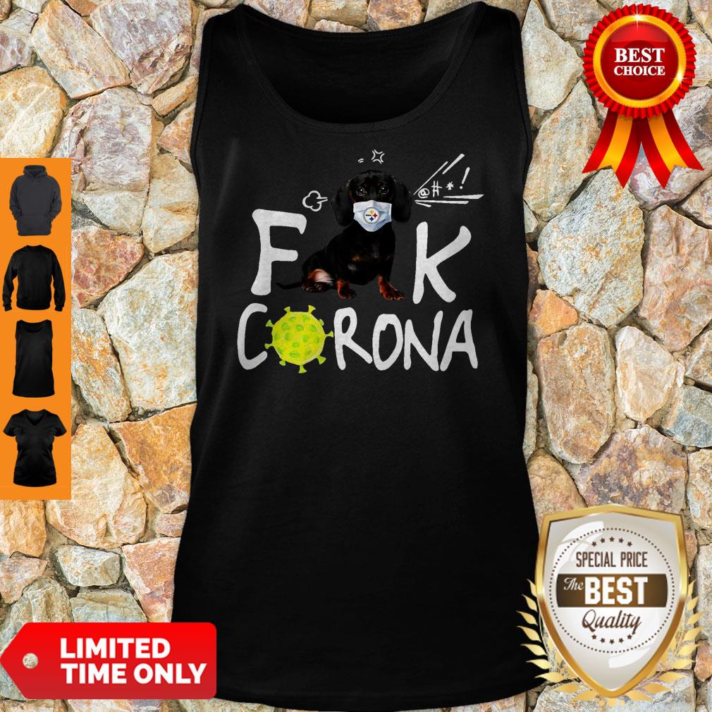 Official Pittsburgh Steelers Dachshund Fuck Corona Shirt - Image 4