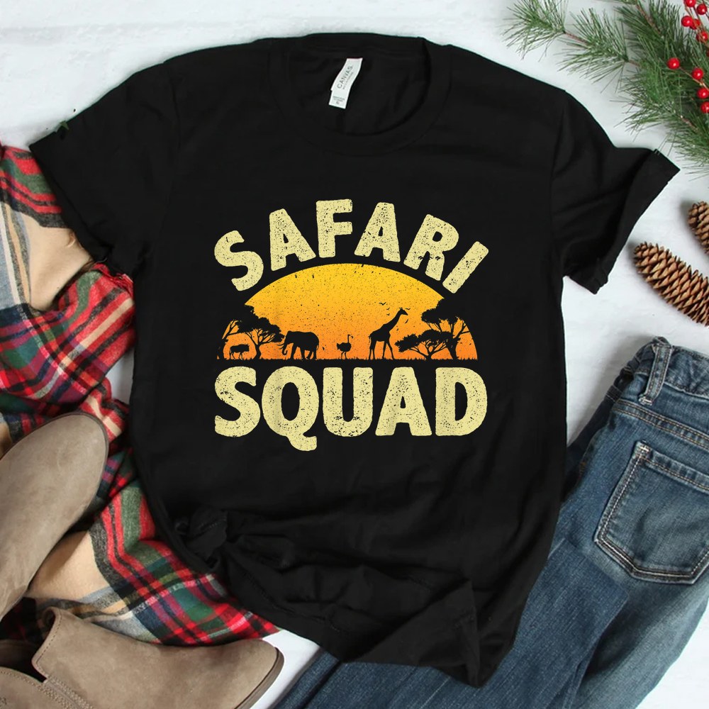 Cool Safari Squad Zoo Animal African Jungle Shirt