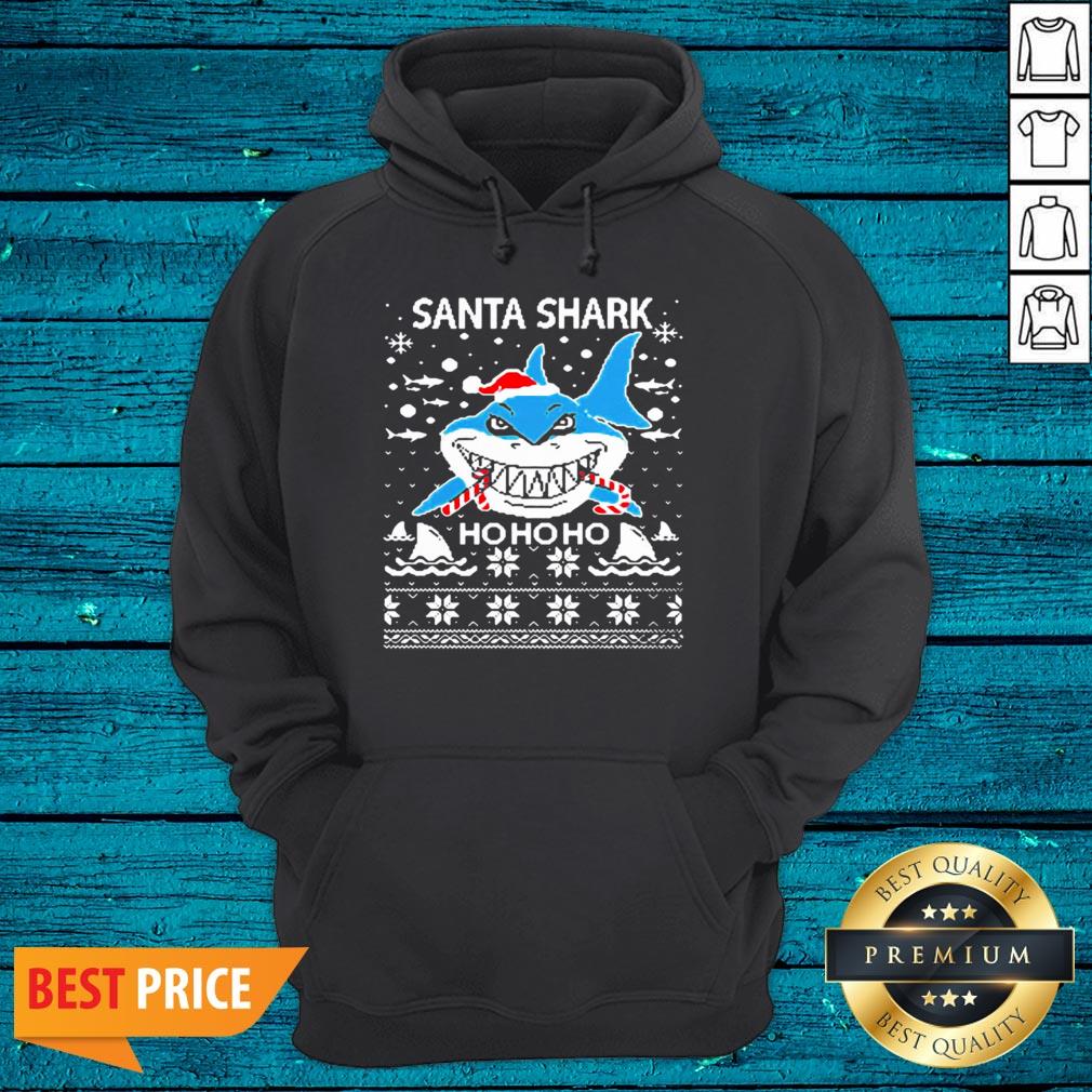 Fantastic Santa Shark Ho Ho Ho Happy Christmas 2020 Shirt - Image 3