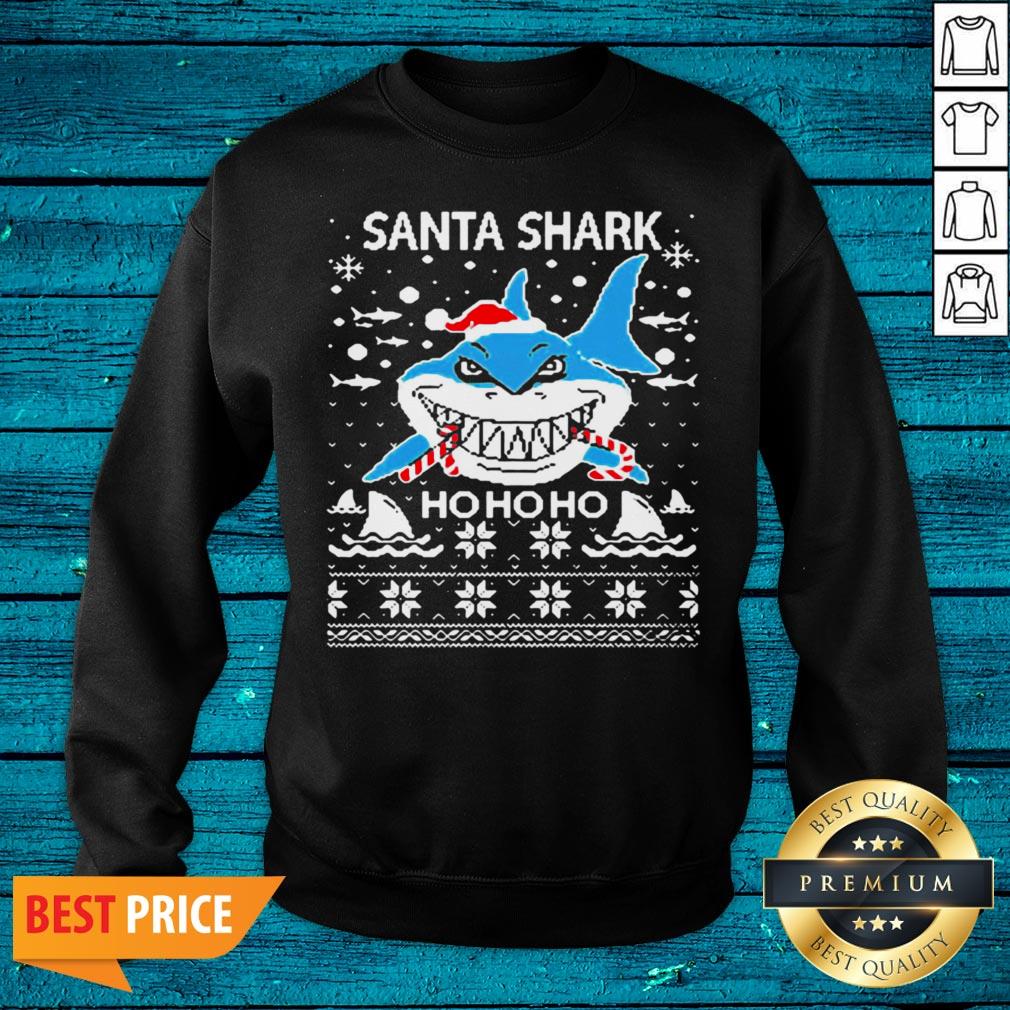 Fantastic Santa Shark Ho Ho Ho Happy Christmas 2020 Shirt - Image 2
