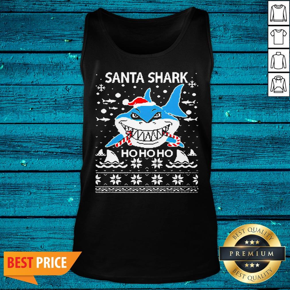 Fantastic Santa Shark Ho Ho Ho Happy Christmas 2020 Shirt - Image 5