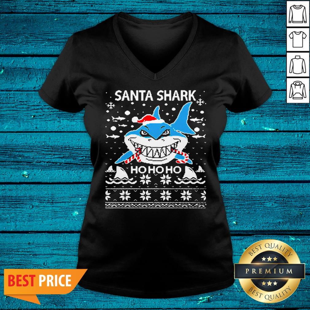Fantastic Santa Shark Ho Ho Ho Happy Christmas 2020 Shirt - Image 4