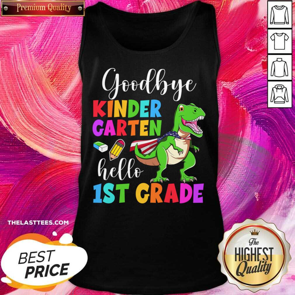 Good Bye Kinder Caten Hello 1st Grade Shirt - Image 2
