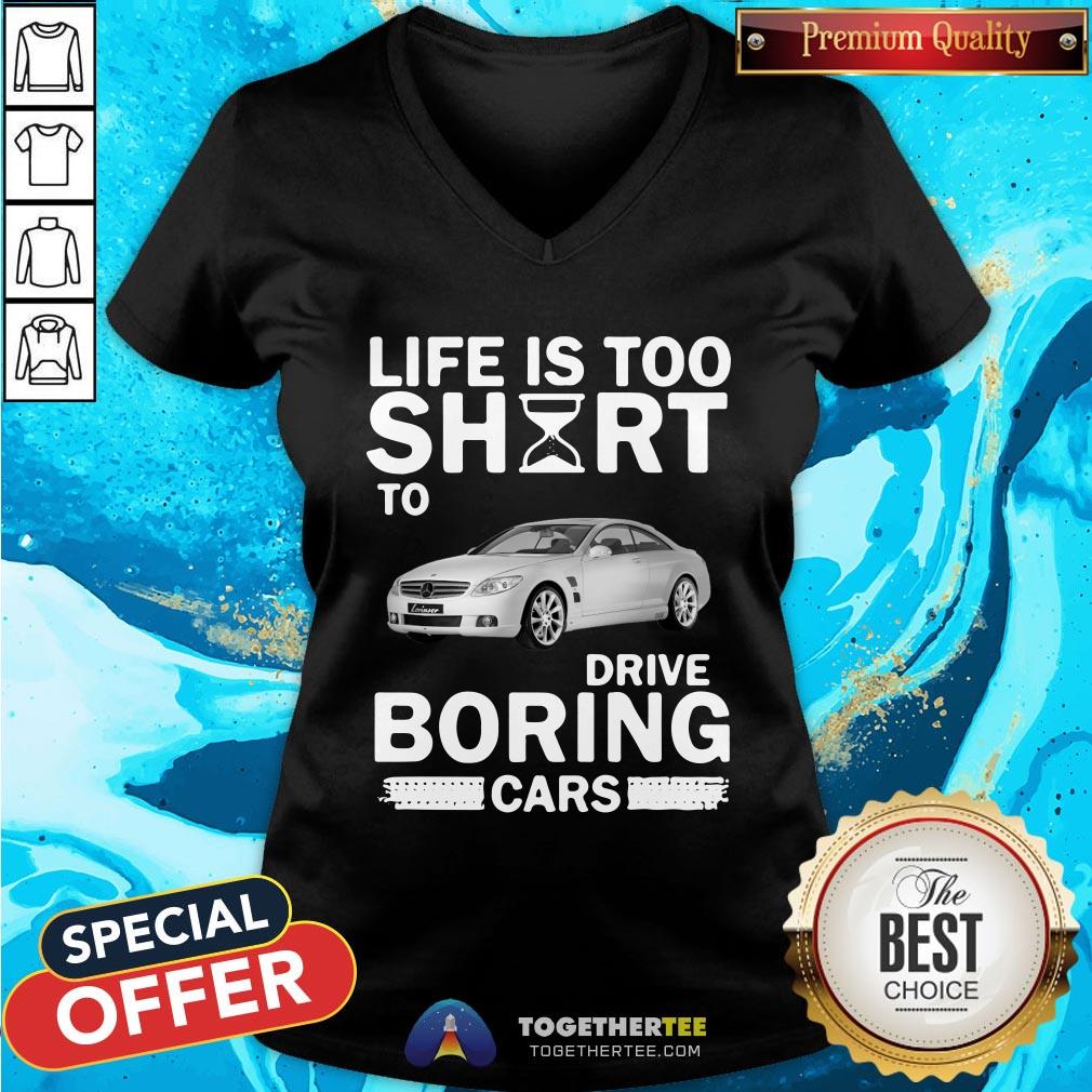 Official Life Is Too Short To Drive Boring Cars Shirt - Image 2