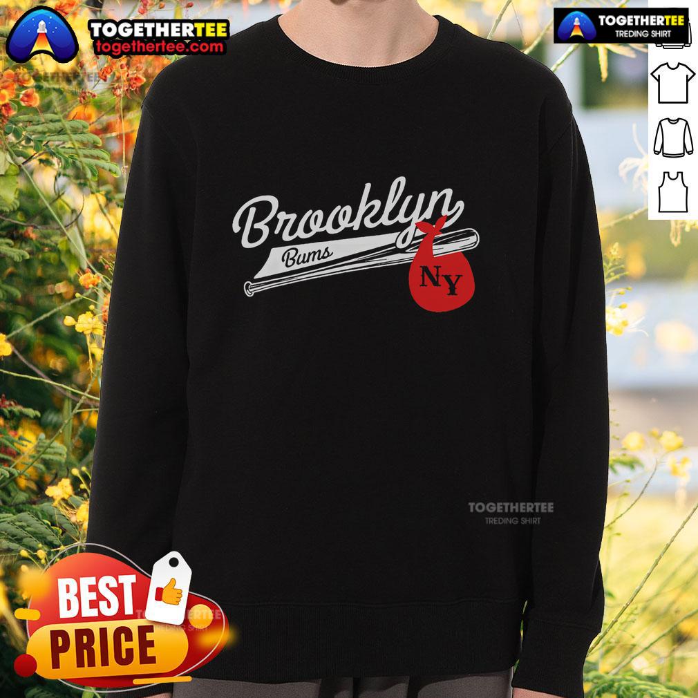 Top Retro Brooklyn Bums New York Baseball T-Shirt - Image 5