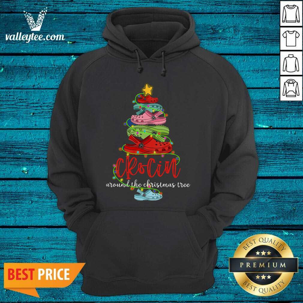 Lovely Sandals Crocin Around The Christmas Tree Shirt - Image 3