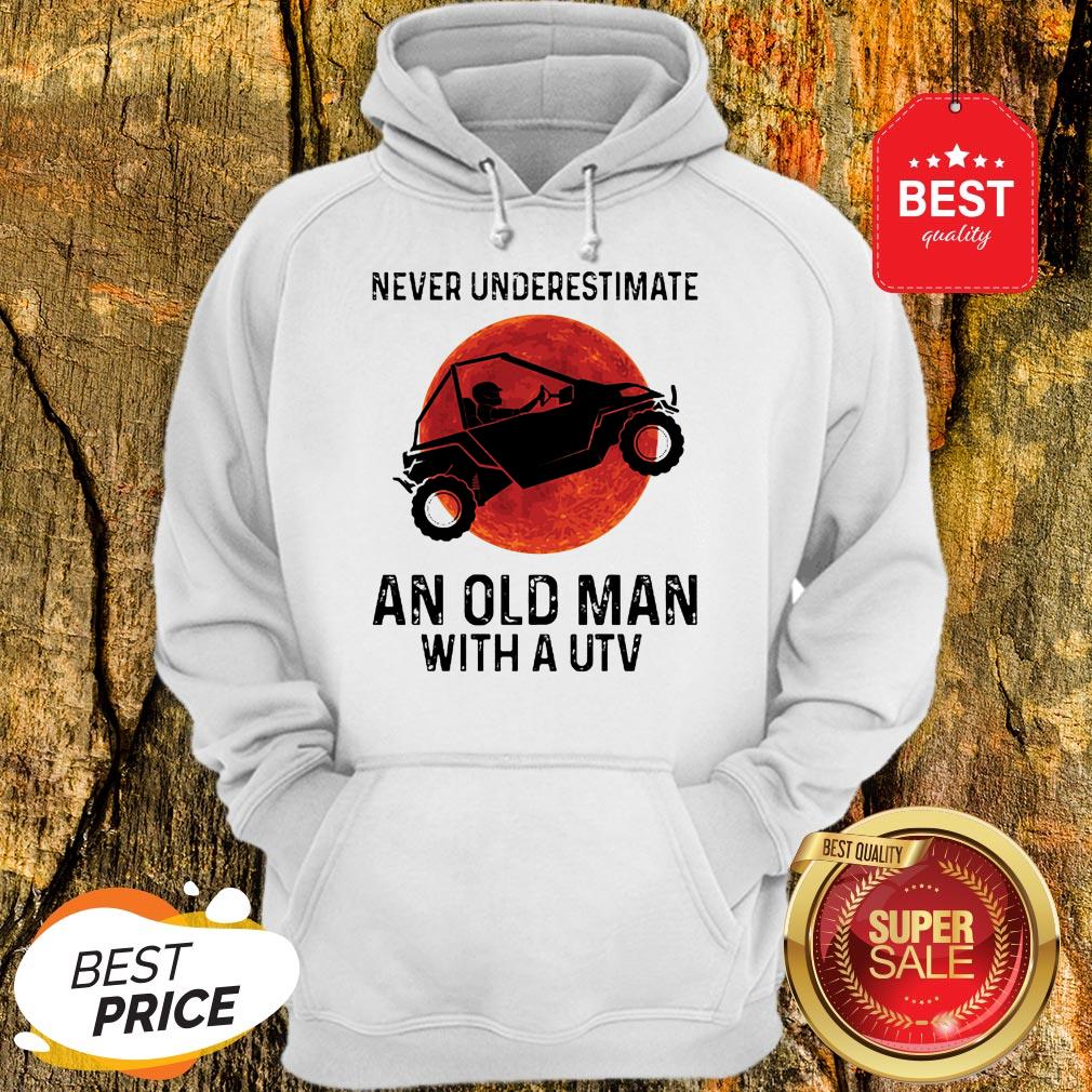 Nice Never Underestimate An Old Man With UTV Sunset Shirt - Image 5