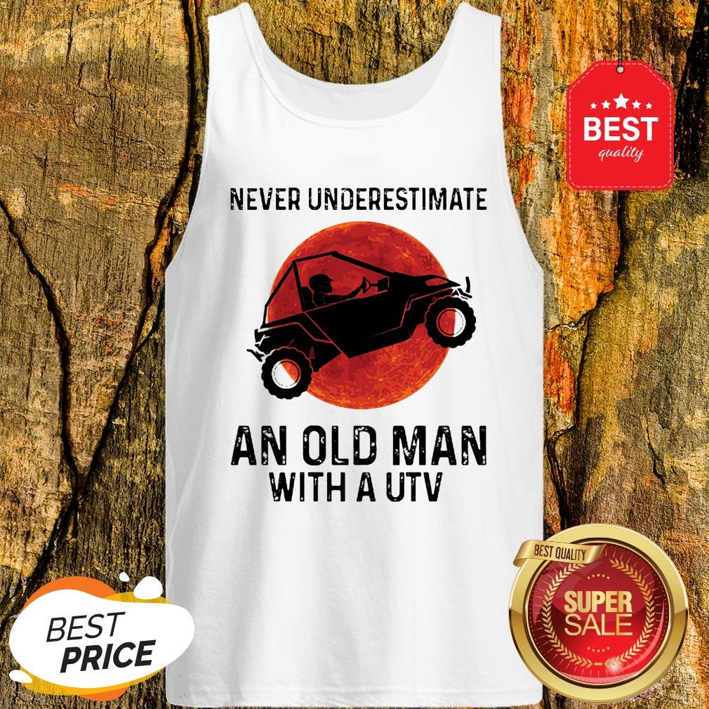 Nice Never Underestimate An Old Man With UTV Sunset Shirt - Image 3