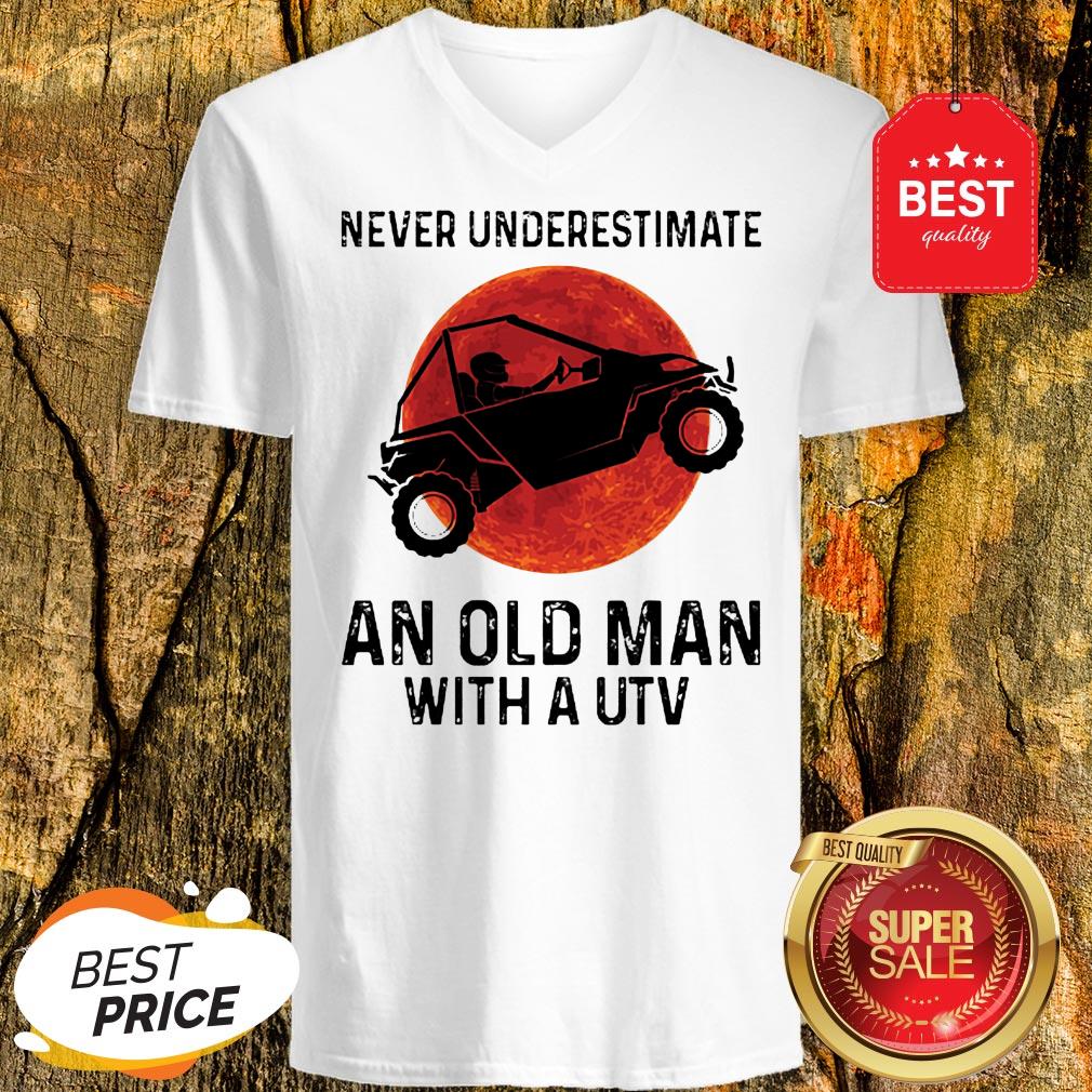 Nice Never Underestimate An Old Man With UTV Sunset Shirt - Image 2