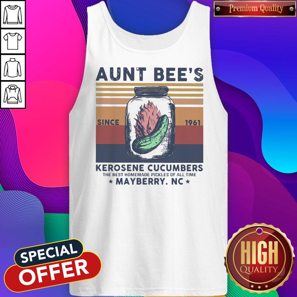 Official Aunt Bee Since 1961 Kerosene Cucumbers The Best Homemade Pickles Of All Time Mayberry Nc Vintage Shirt - Image 4