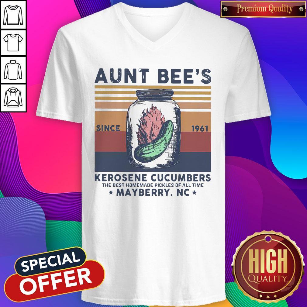 Official Aunt Bee Since 1961 Kerosene Cucumbers The Best Homemade Pickles Of All Time Mayberry Nc Vintage Shirt - Image 3
