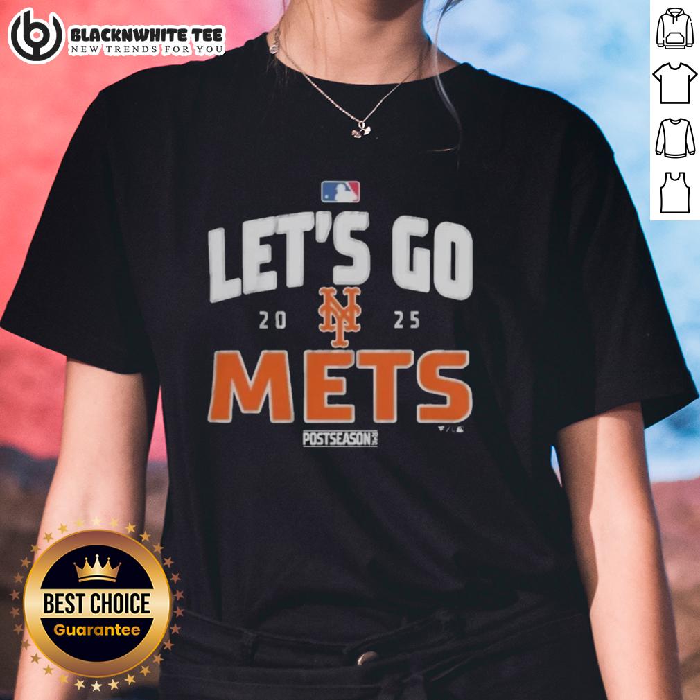 Original New York Mets Baseball 2025 Postseason Let's Go Team T-Shirt - Image 3