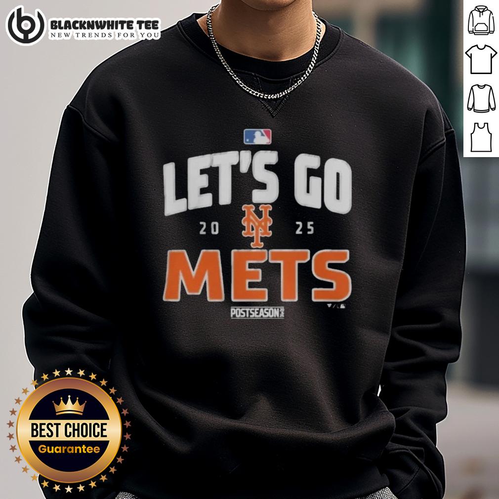 Original New York Mets Baseball 2025 Postseason Let's Go Team T-Shirt - Image 5