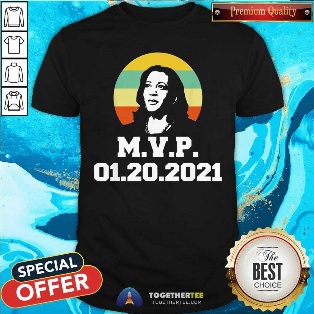 Pretty Kamala Harris MVP 01 20 2021 Vintage Sunset Shirt