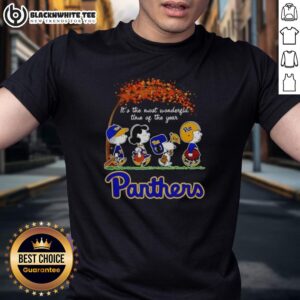 Awesome Pitt Panthers The Most Wonderful Time Of The Year Halloween T-Shirt