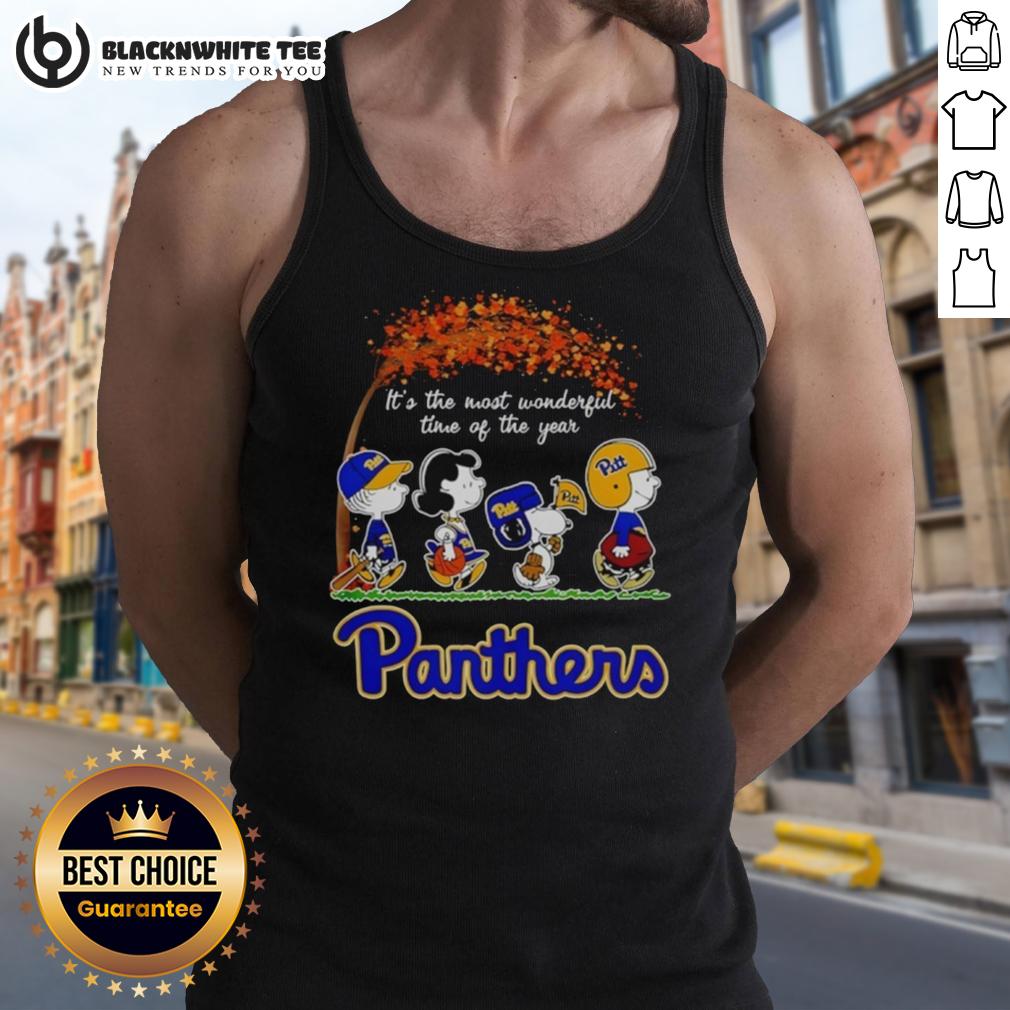 Awesome Pitt Panthers The Most Wonderful Time Of The Year Halloween T-Shirt - Image 3