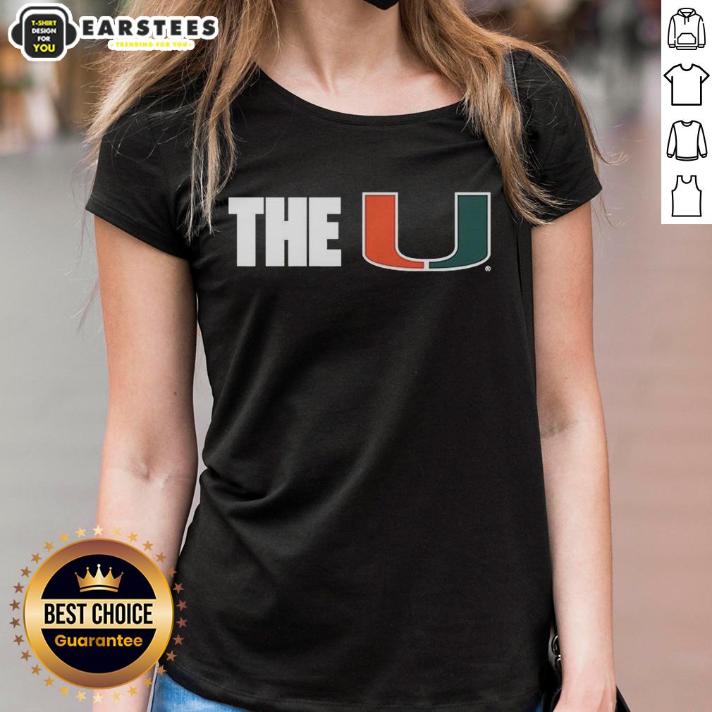 Hot Miami Hurricanes Ncaa The U Logo T-Shirt - Image 3