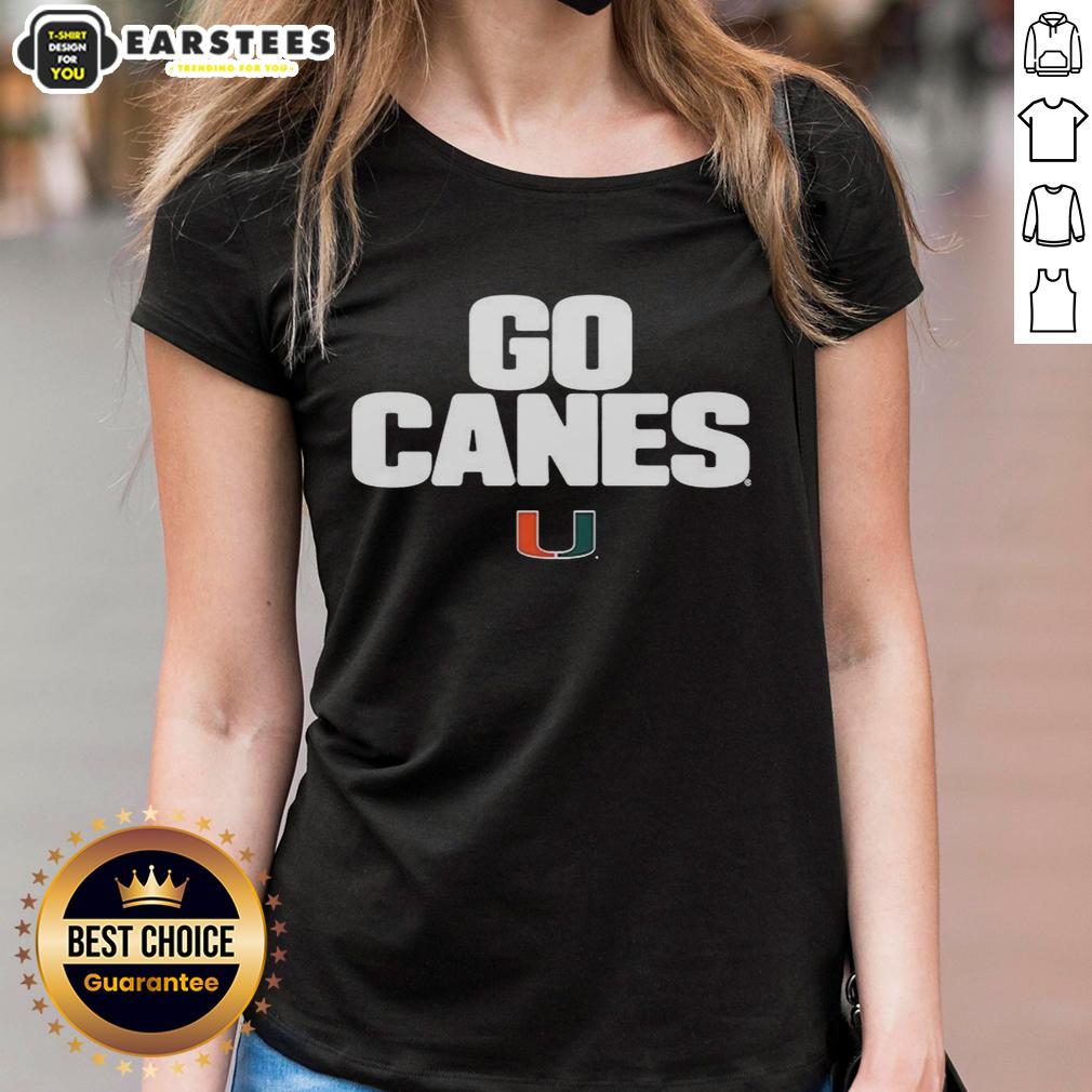 Hot Miami Hurricanes Team Slogan Go Canes T-Shirt - Image 3