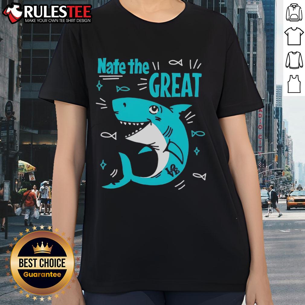 Cute Shark Nate The Great T-Shirt - Image 3