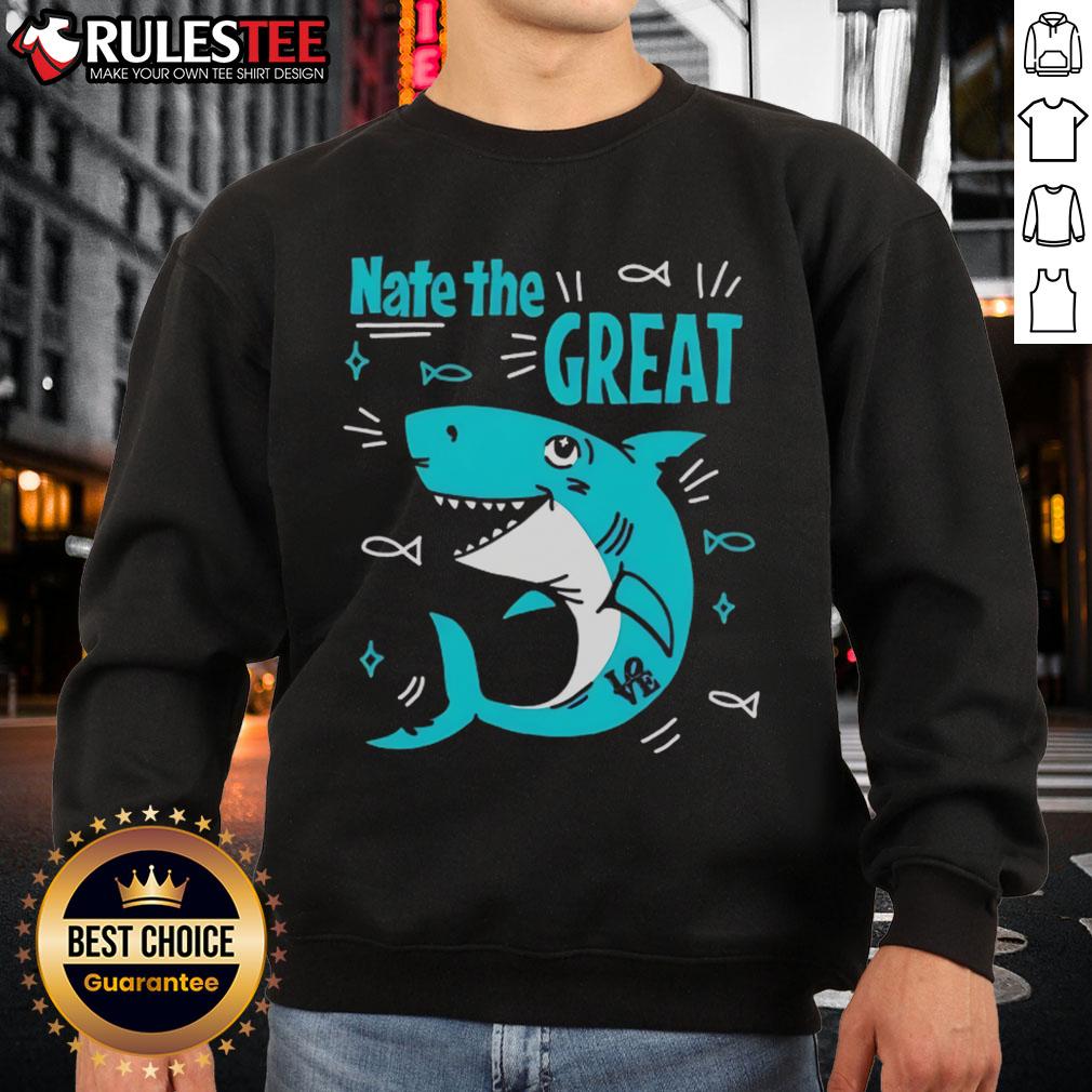 Cute Shark Nate The Great T-Shirt - Image 5