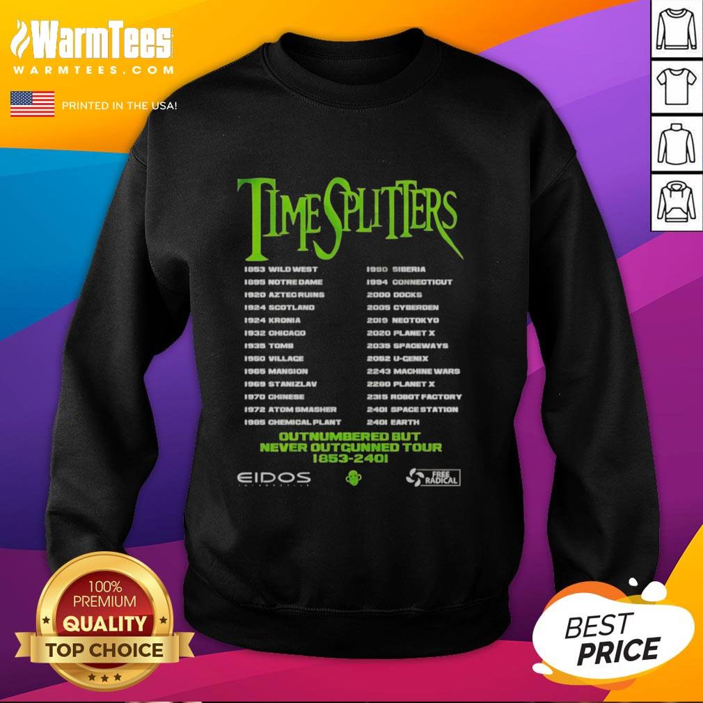 Good Timesplitters Outnumbered But Never Outgunned Tour T-Shirt - Image 5
