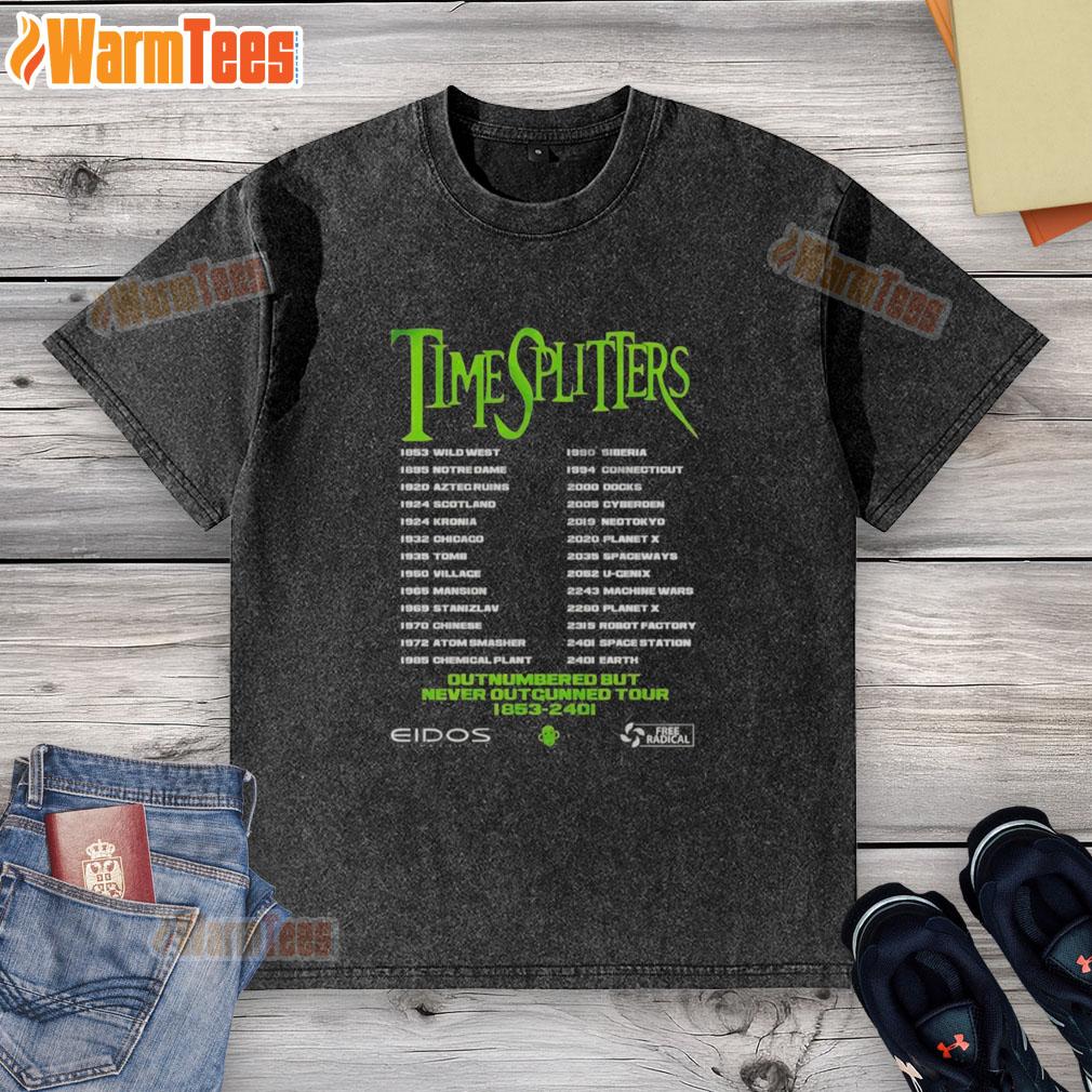 Good Timesplitters Outnumbered But Never Outgunned Tour T-Shirt - Image 6