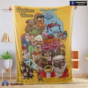 Official Muppet Show Characters Blanket Fleece Customized Blanket