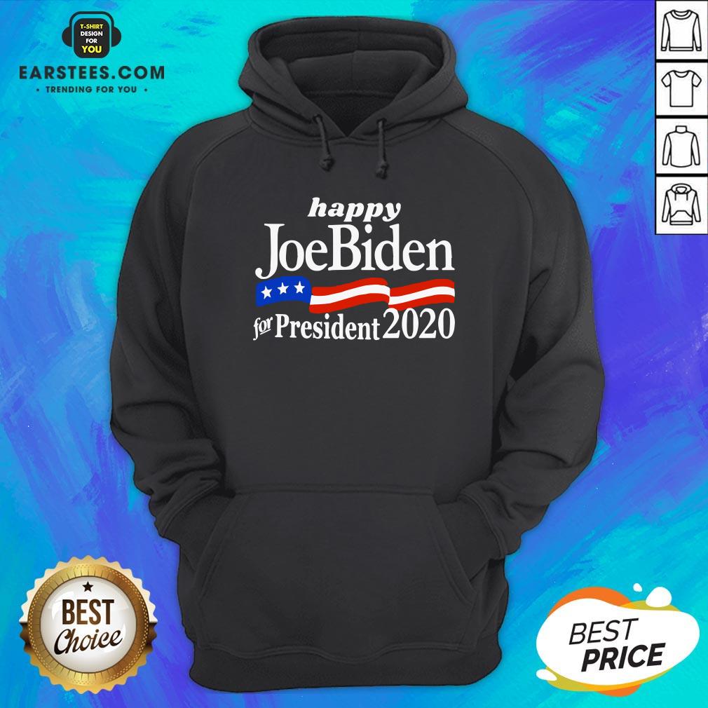 Top Happy Joe Biden For President 2020 American Flag Shirt - Image 2