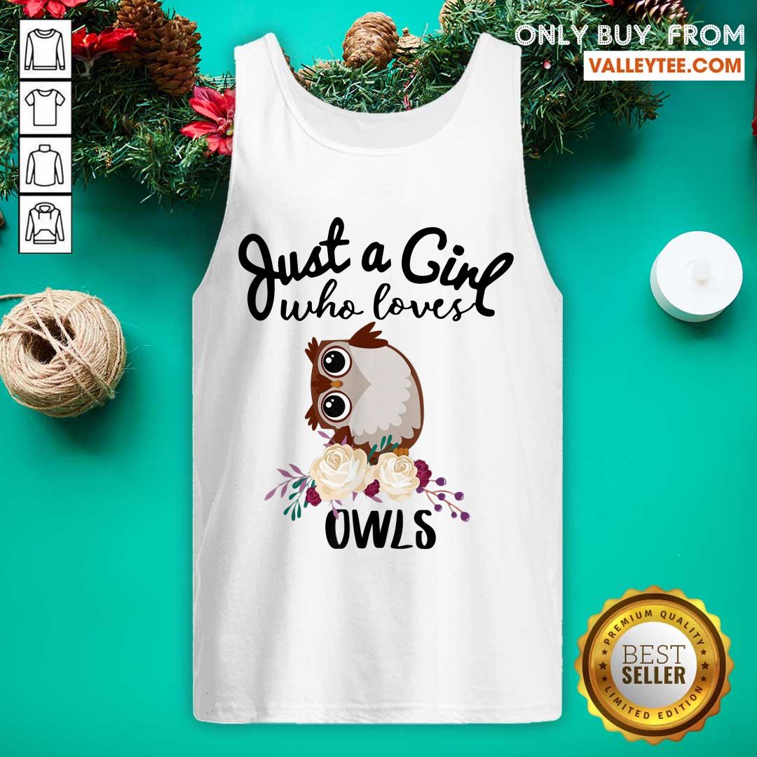 Just A Girl Who Loves Owls Shirt - Image 4