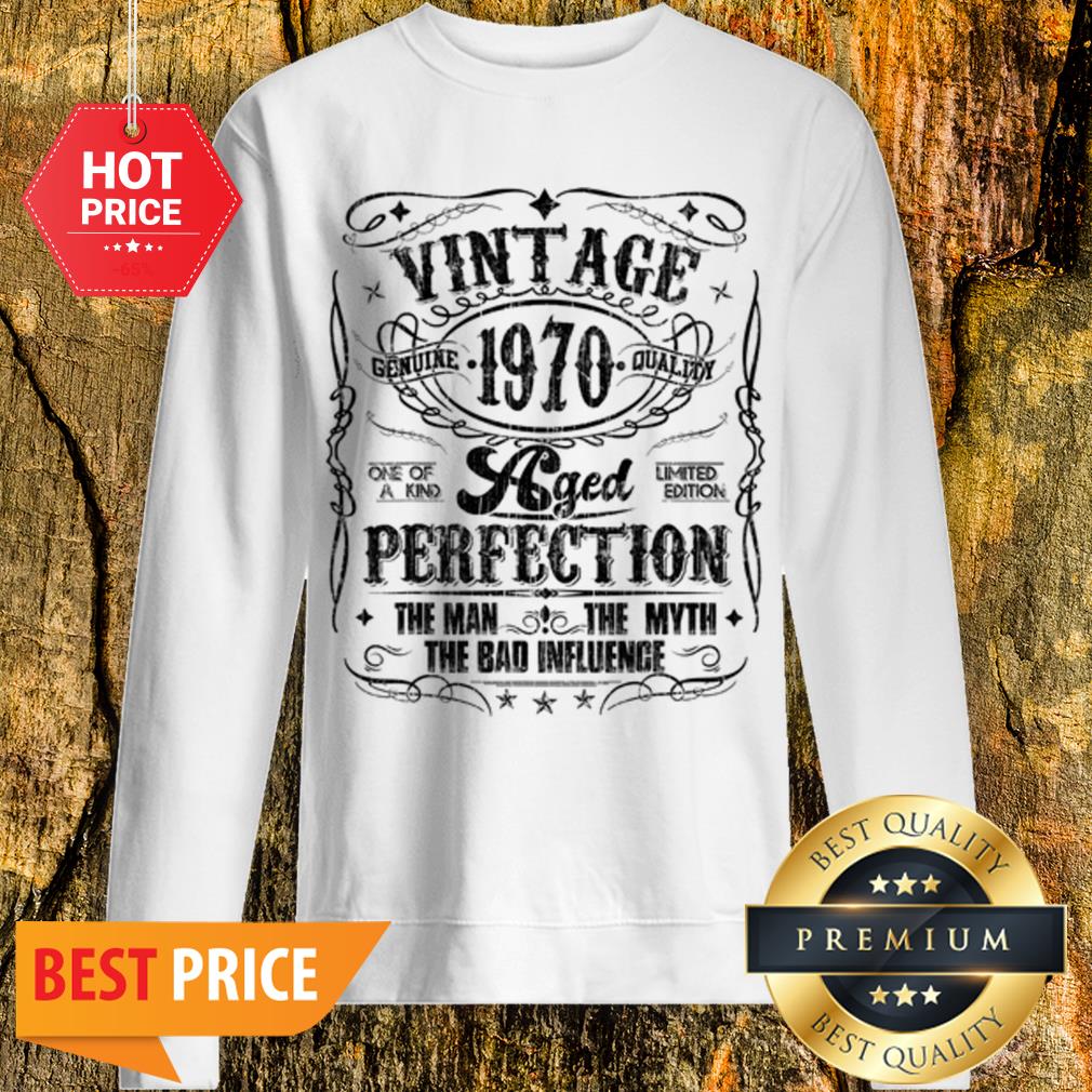 Vintage Genuine Quality 1970 Perfection The Man The Myth The Bad Shirt - Image 4