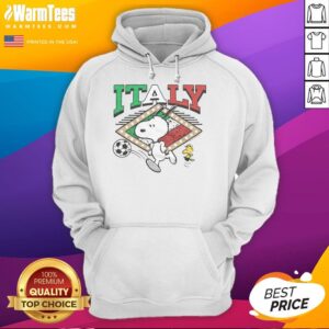 Alternative view of Cute Peanuts Snoopy X Italy Soccer T-Shirt