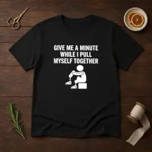 Funny Give Me A Minute While I Pull Myself Together Shirt