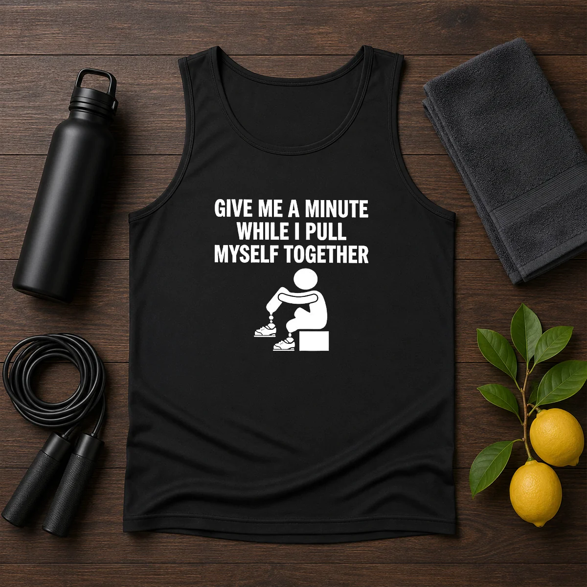 Funny Give Me A Minute While I Pull Myself Together Shirt - Image 3