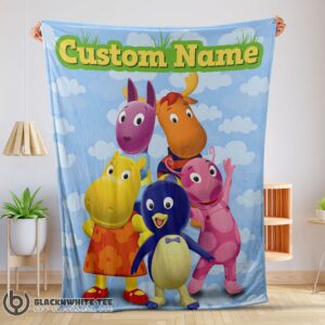 Cartoon The Backyardigans With Friends Blanket Fleece Customized Premium Blanket