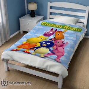 Alternative view of Cartoon The Backyardigans With Friends Blanket Fleece Customized Premium Blanket