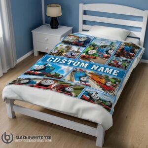 Alternative view of Cartoon Thomas And Friends Blanket Fleece Customized Premium Blanket