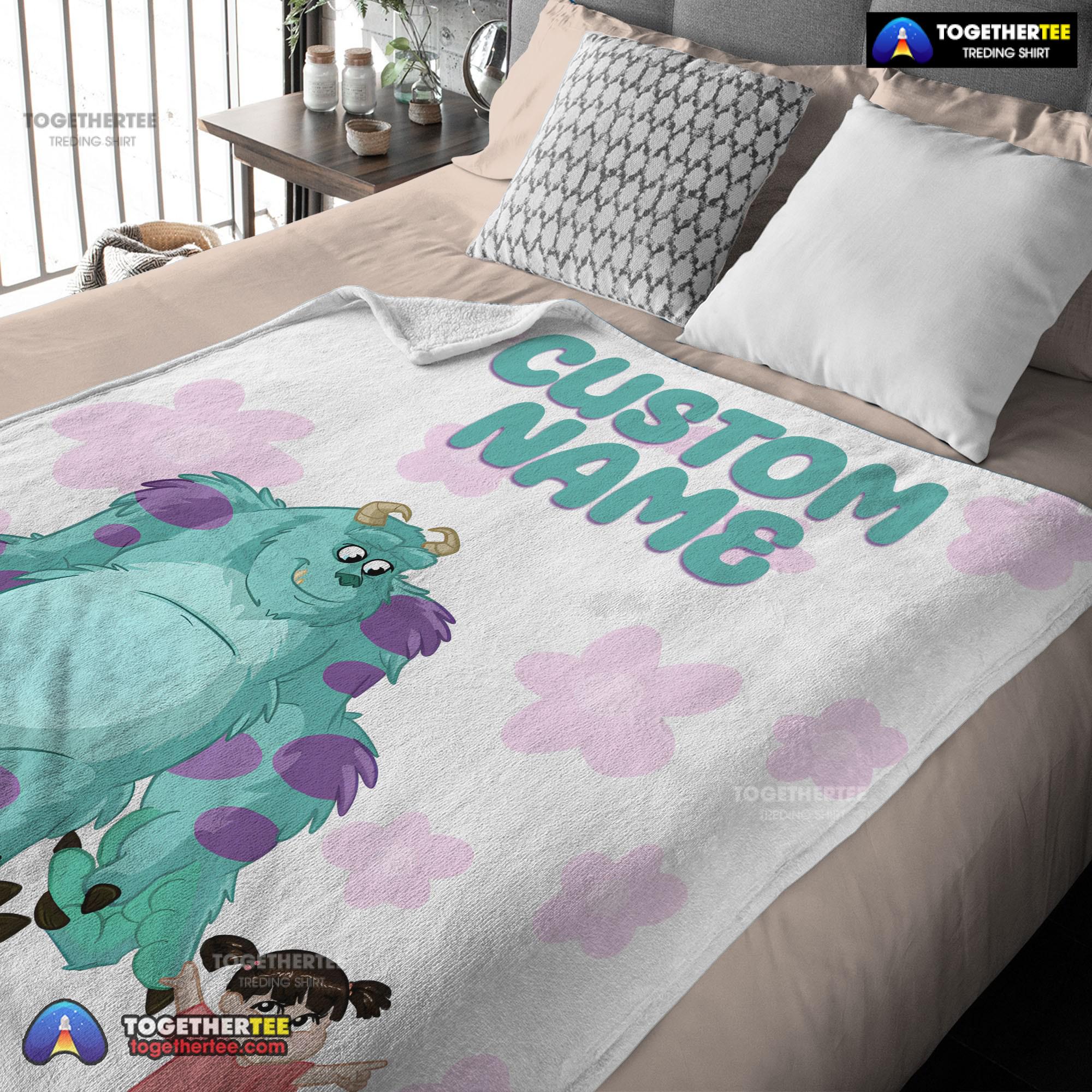 Official Disney Sulley & Boo Monsters Inc Blanket Fleece Customized Blanket - Image 3