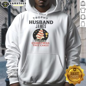 Alternative view of Premium Trophy Husband James Fueled By Christmas Tree Cakes T-Shirt
