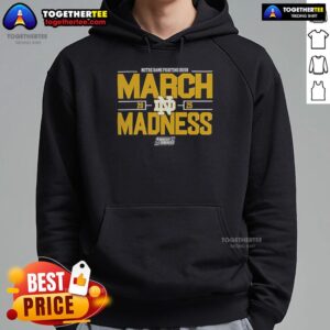 Alternative view of Official NCAA Men's Basketball 2025 Notre Dame Fighting Irish March Madness T-Shirt