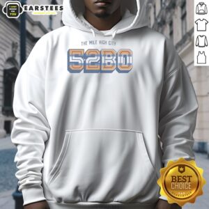 Alternative view of Premium Denver Broncos The Mile High City 5280 T-Shirt