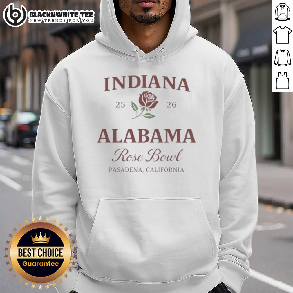 Premium Indiana Vs Alabama 2026 Rose Bowl Pasadena California T-Shirt - Image 2