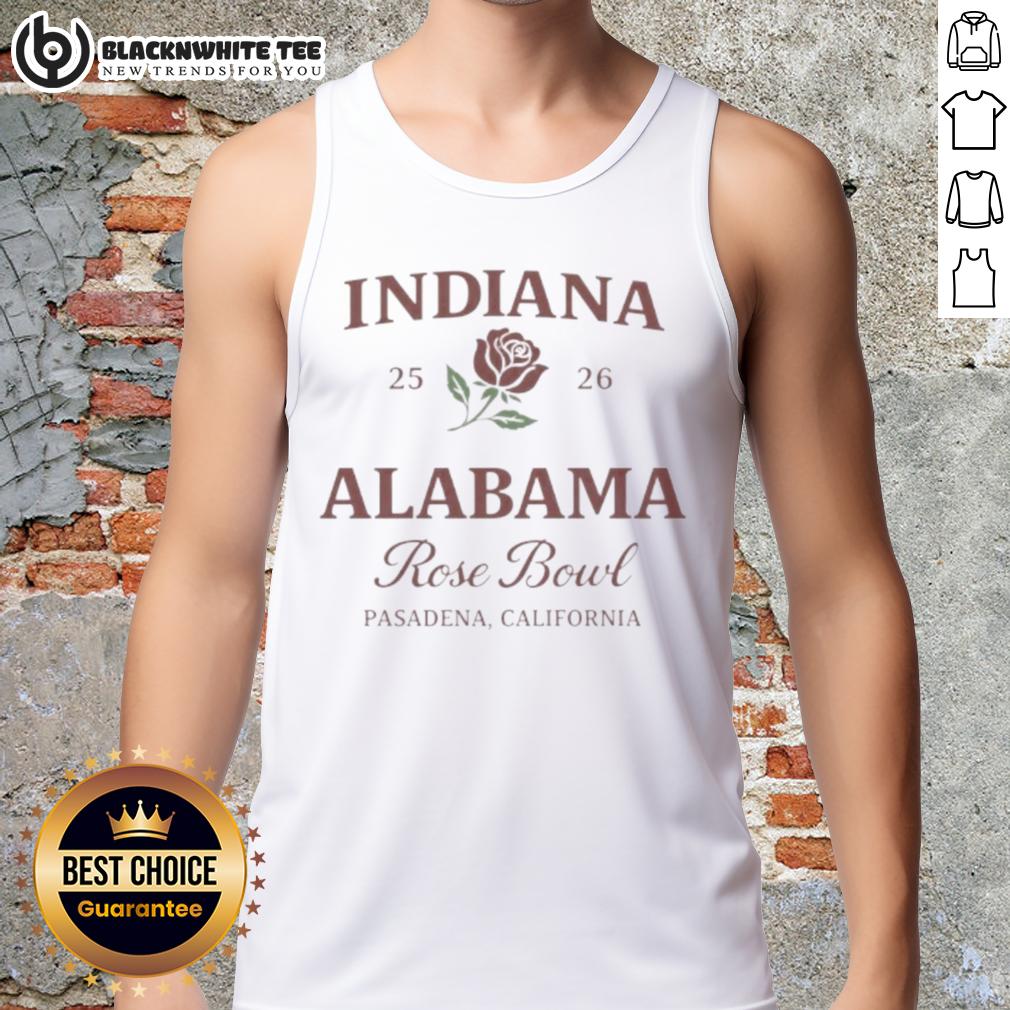 Premium Indiana Vs Alabama 2026 Rose Bowl Pasadena California T-Shirt - Image 4