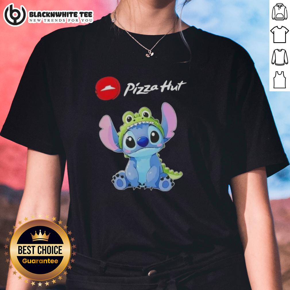 Awesome Stitch Cosplay Crocodile X Pizza Hut T-Shirt - Image 3
