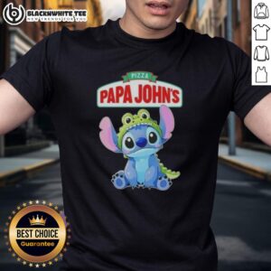 Awesome Stitch Cosplay Crocodile X Pizza Papa John's T-Shirt