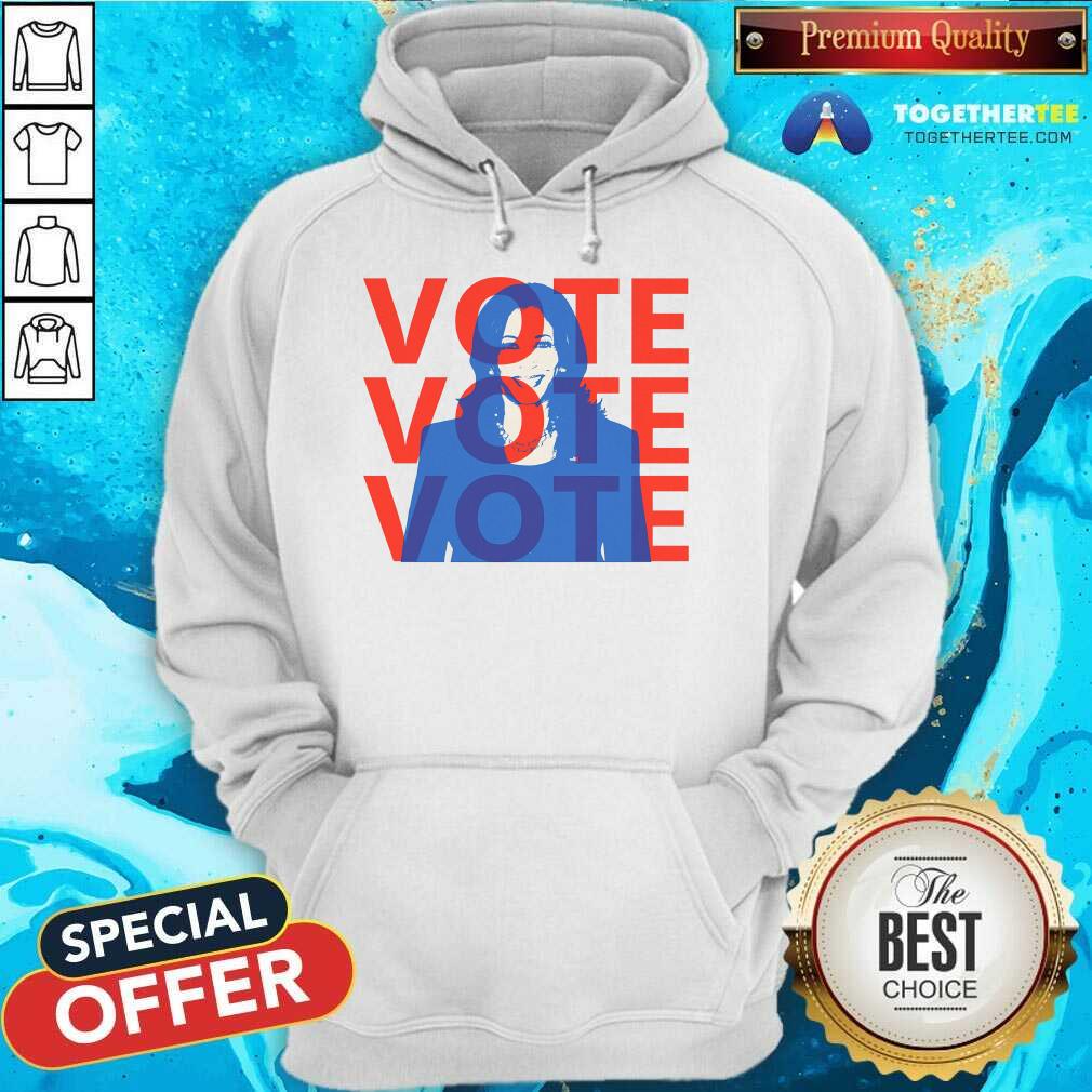 Official Kamala Harris Vote Vote Vote T-Shirt - Image 5