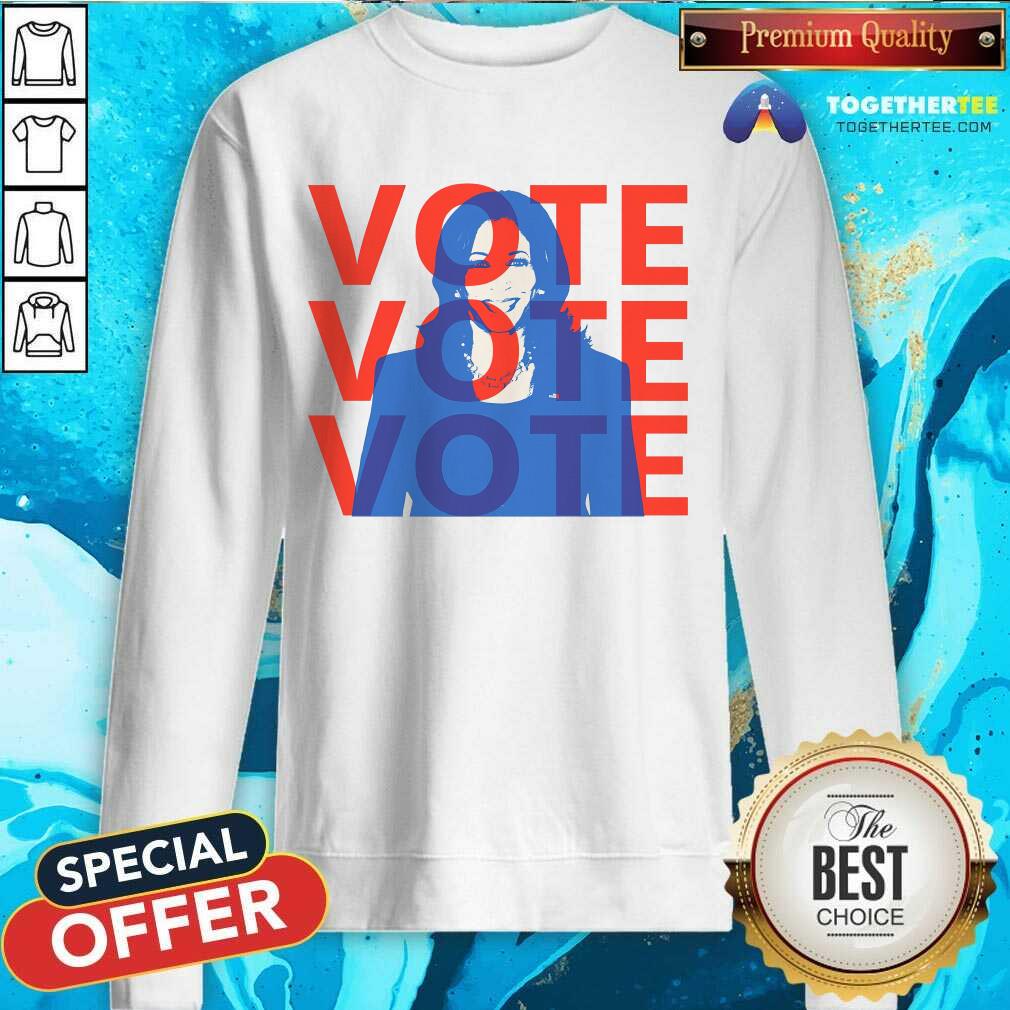 Official Kamala Harris Vote Vote Vote T-Shirt - Image 4