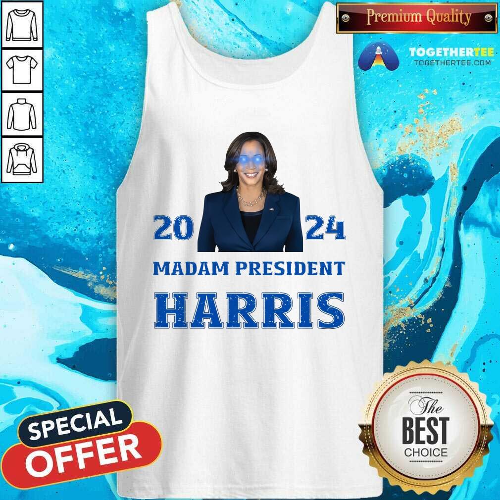 Original Madam President Harris Softstyle T-Shirt - Image 4