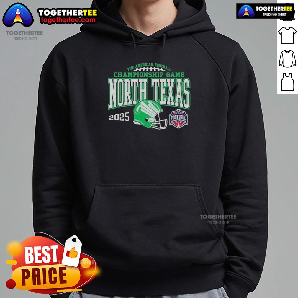 Nice North Texas Mean Green 2025 AAC Football Championship Bound Shirt - Image 2