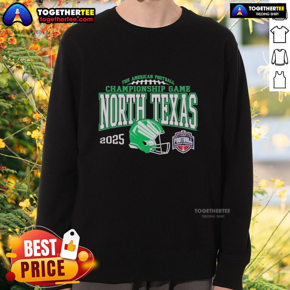 Nice North Texas Mean Green 2025 AAC Football Championship Bound Shirt - Image 5