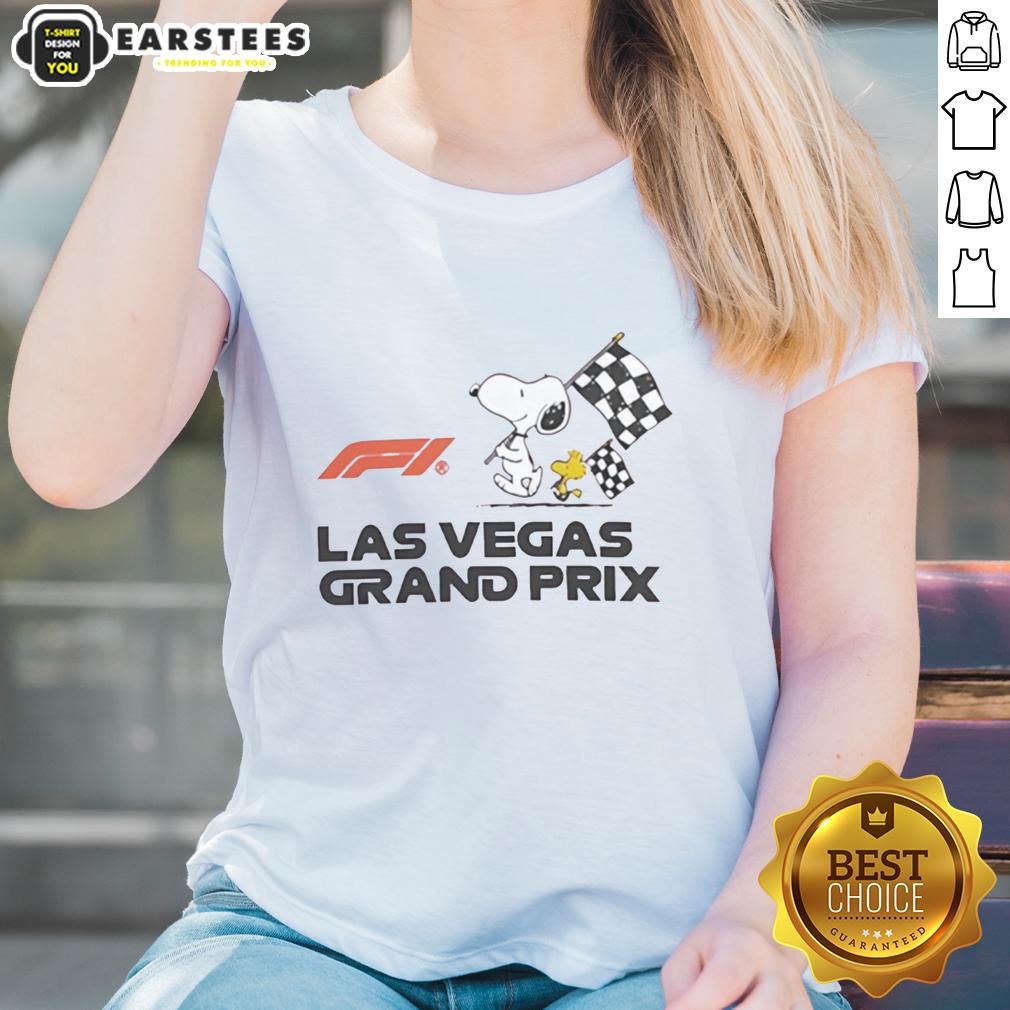Top F1 Peanuts Las Vegas Grand Prix T-Shirt - Image 3